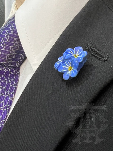 Forget-Me-Not Lapel Pin - Triple – The Craftsman's Apron